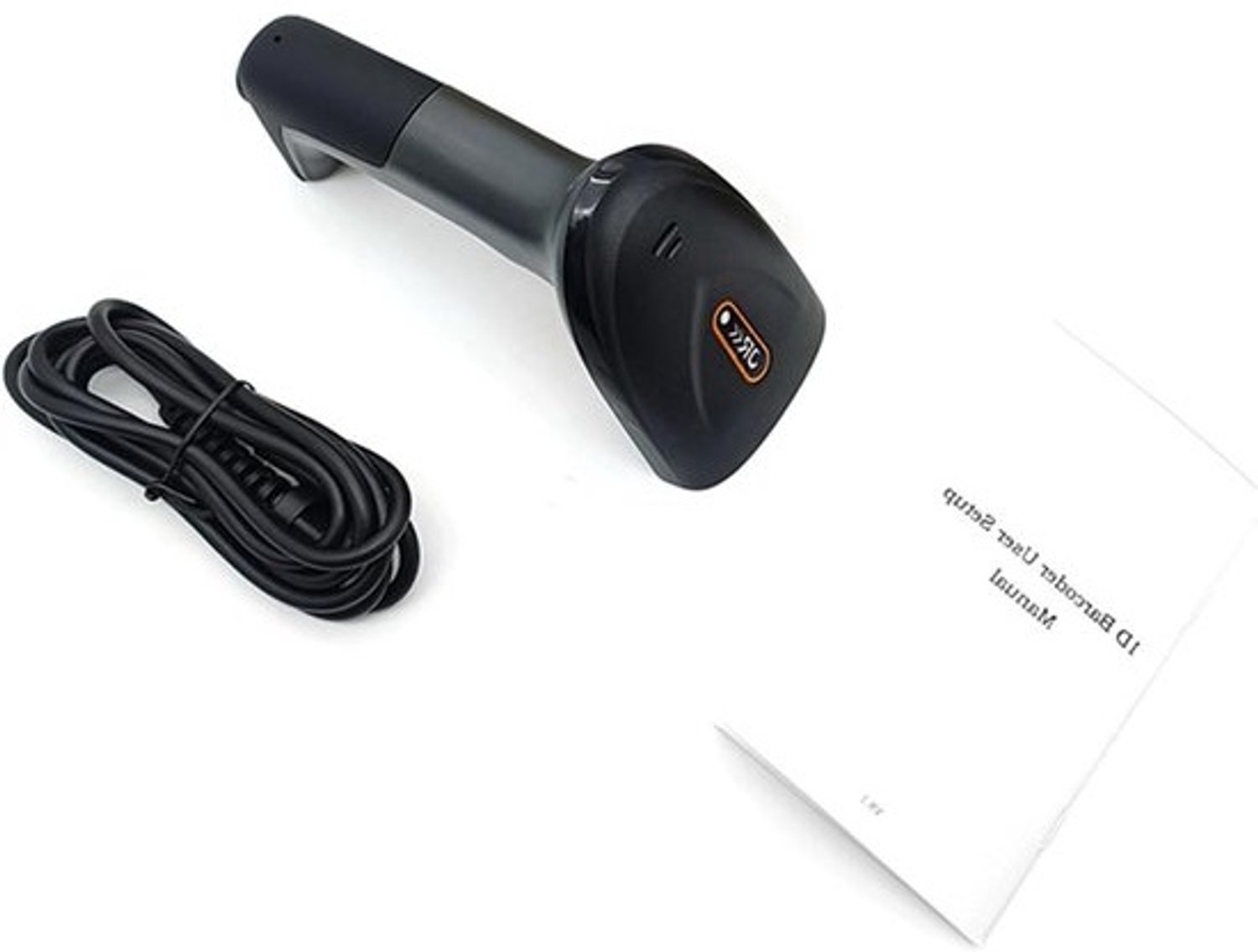Barcodescanner - QR-codelezer Handscanner - Voor Winkelautomatisering - Nauwkeurig Scannen - 16.5x9.5x7cm - Zwart