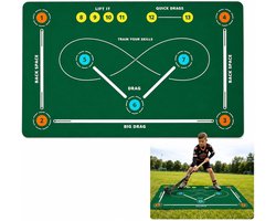 Feldhockey Trainingsmat 80*120cm, antislip, Stickhandling