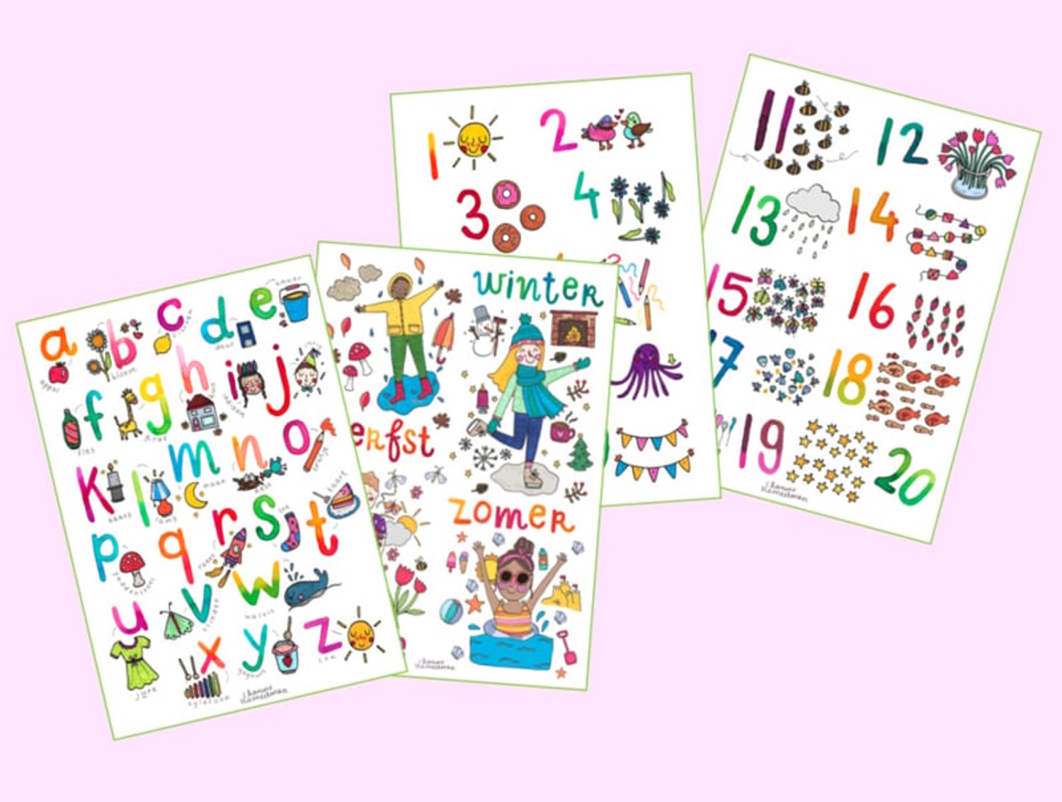 A3 poster - Voordeelset Onderbouw (4 posters)