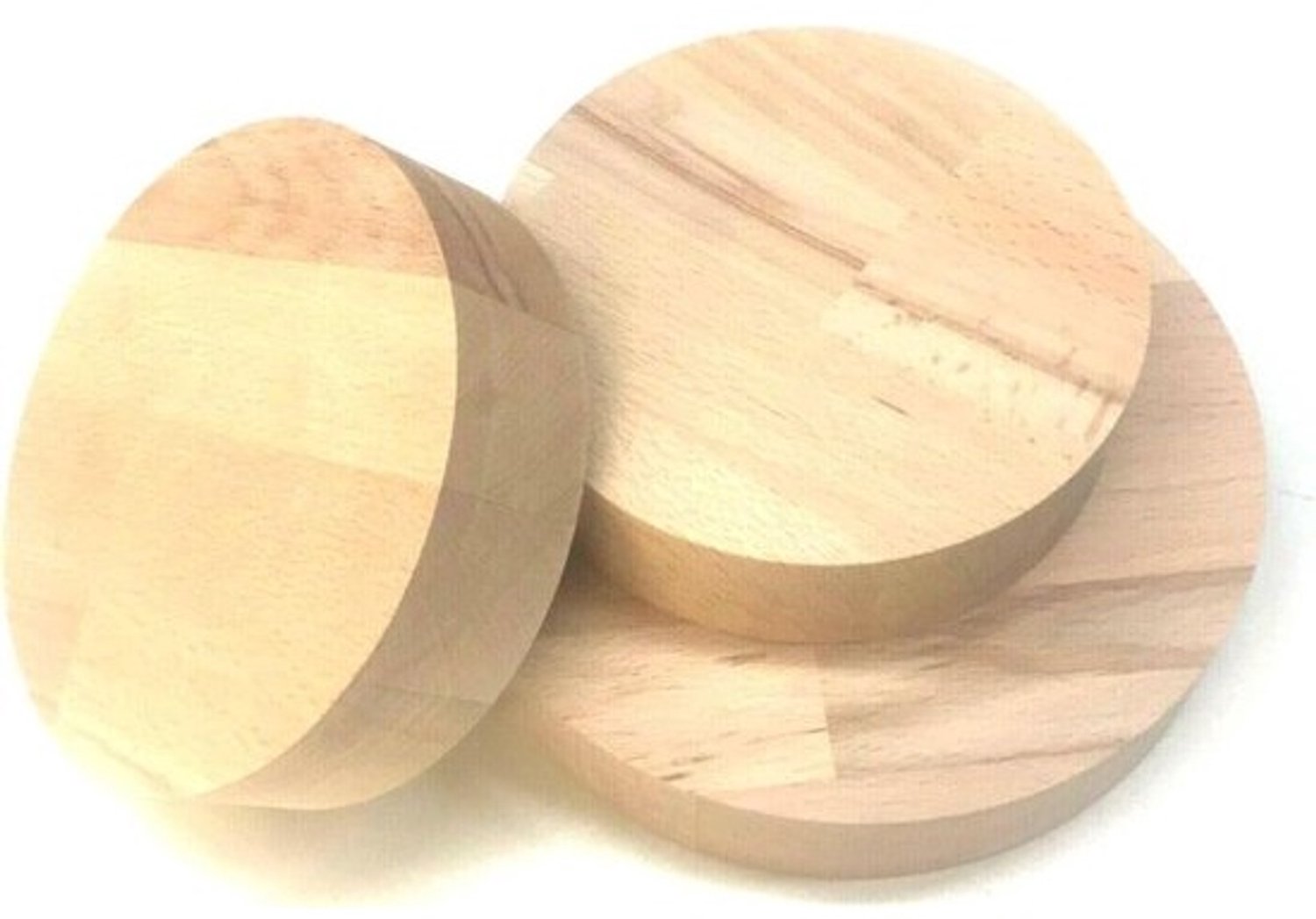 Houten Schijf - Houten Cirkel - Hobby Knutselen - Massief Beuken Hout - Ø 50 mm - Natuurlijk