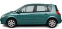 Groene Renault Scenic/Grand Scenic MPV, zijaanzicht