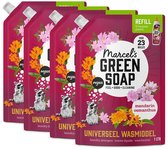 Marcel's Green Soap Universeel Wasmiddel Navulling - Mandarin & Osmanthus - 4 x 1L - 92 wasbeurten