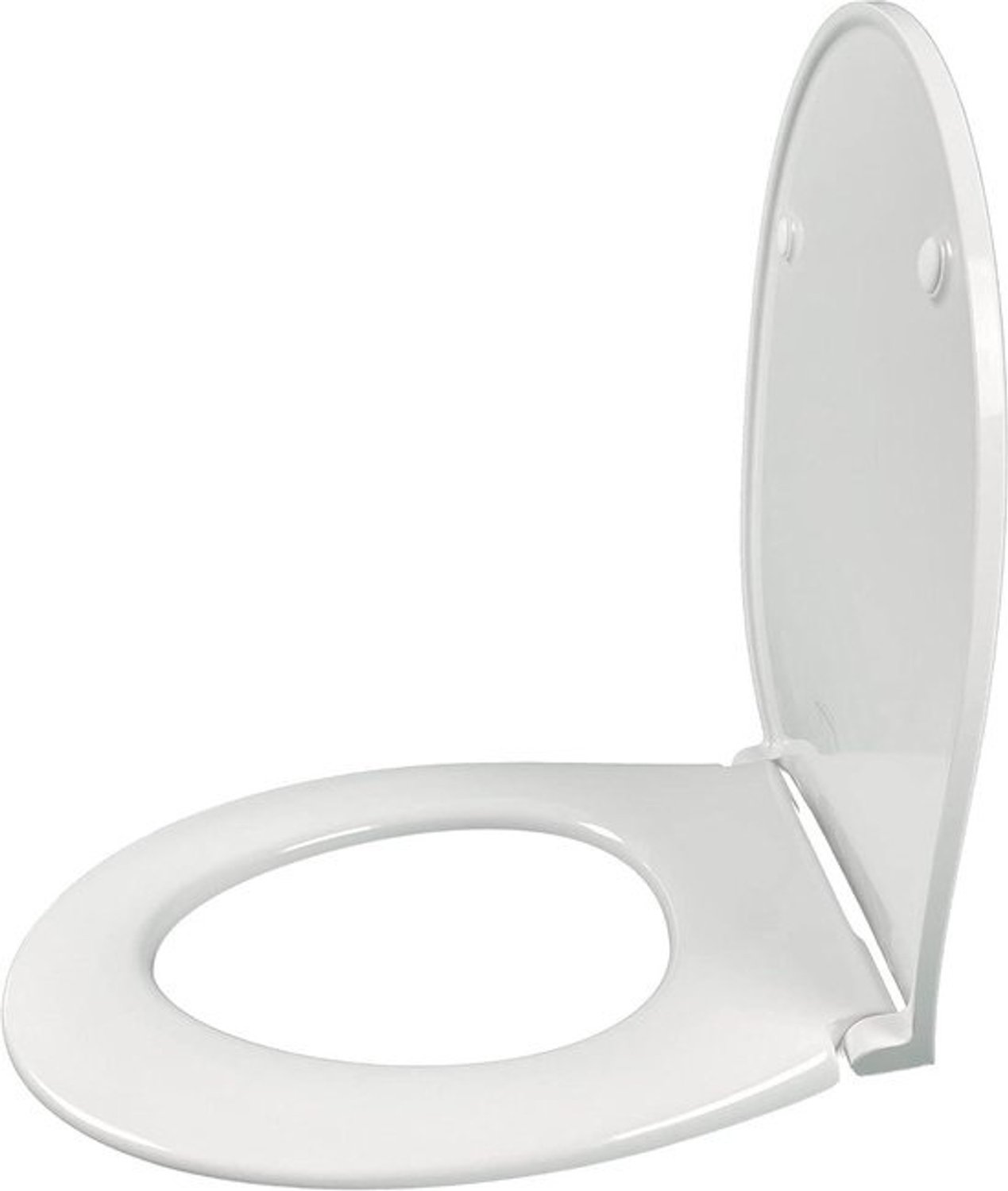 Toiletbril - Toiletzitting WC - Hygiënisch Toiletgebruik - Extra plat ontwerp - Ovaal - Wit