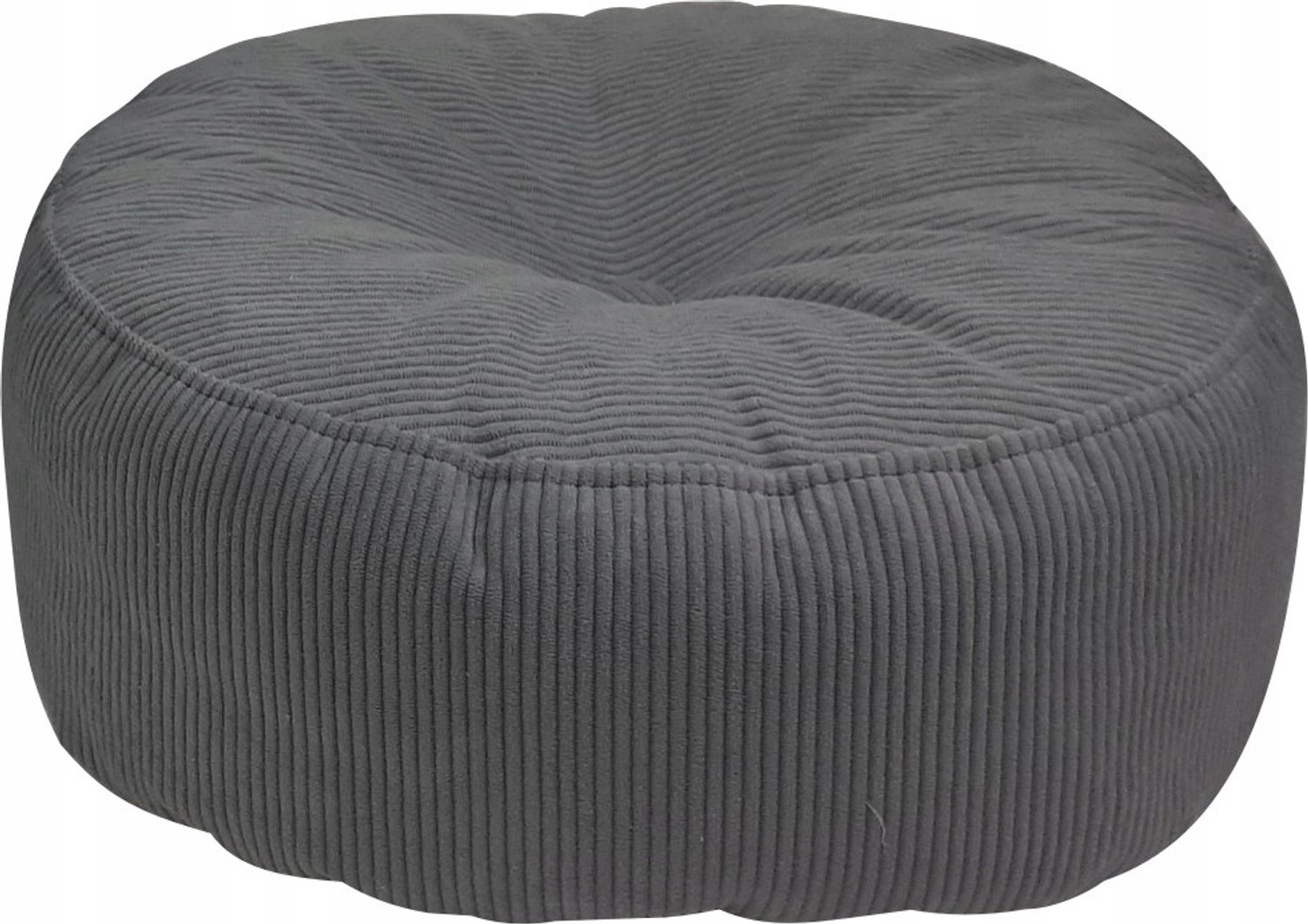 Grijze Corduroy Poef Roller - Comfortabel & Stijlvol