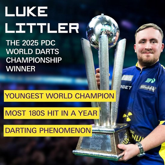Luke Littler Dartmat - Officiële Antislip Oche Mat van Luke — afbeelding 4