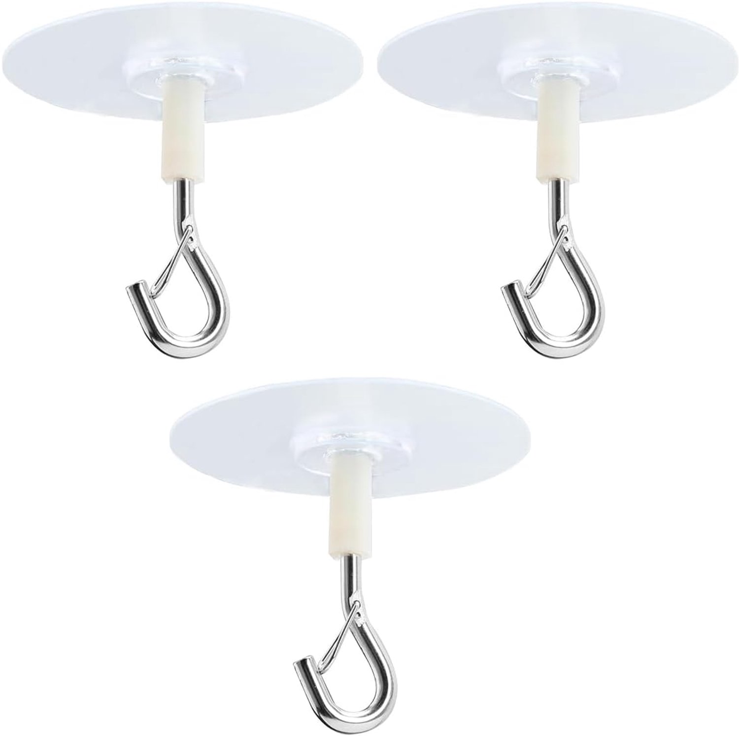 Plafondhaken set van 3 - stevige zelfklevende haken - zonder boren - ideaal voor hangplanten - ShopVlot