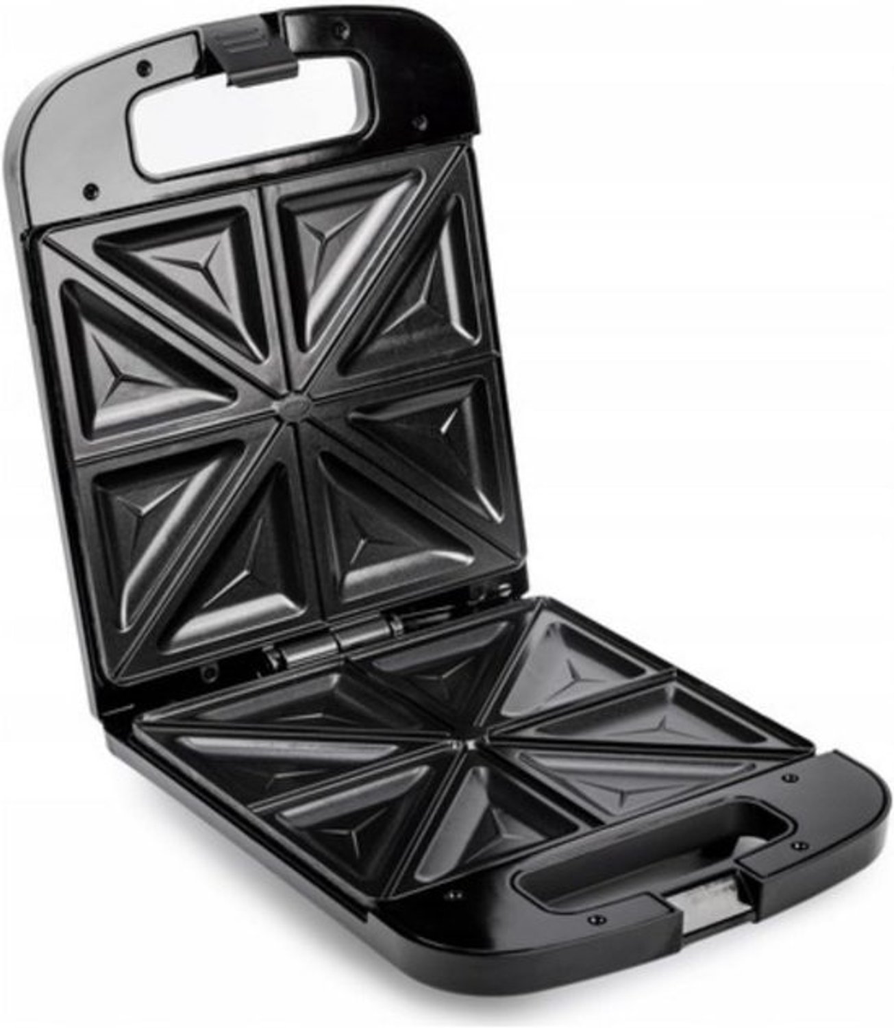 Elektrische Sandwichtoaster - Tosti-ijzer - Snelle Maaltijden - XXL Capaciteit - 4 Sandwiches - Zwart