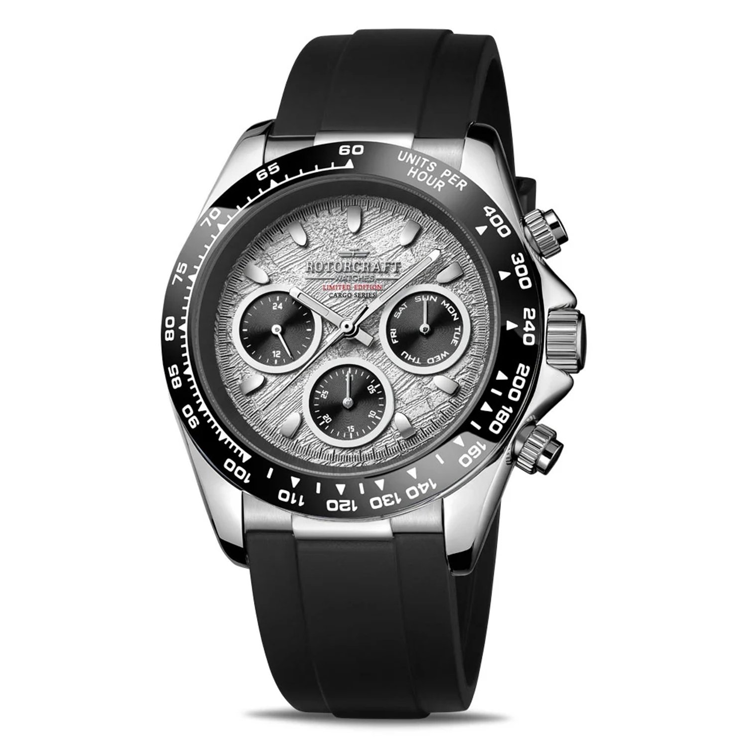 Rotorcraft - Heren Horloge Cargo - Zilver