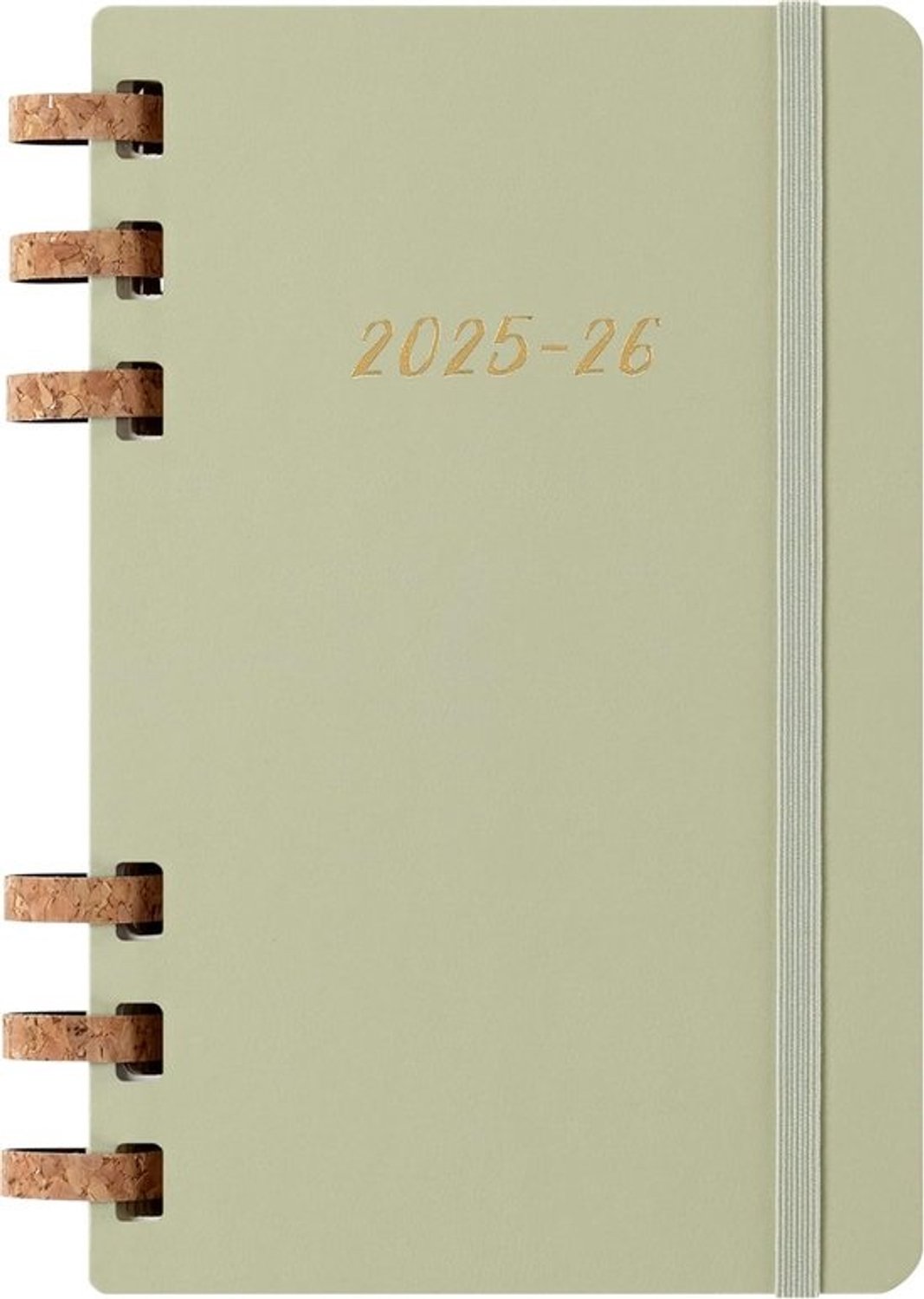 Studieplanner 2026 - Met spiraalbinding - A5, groen