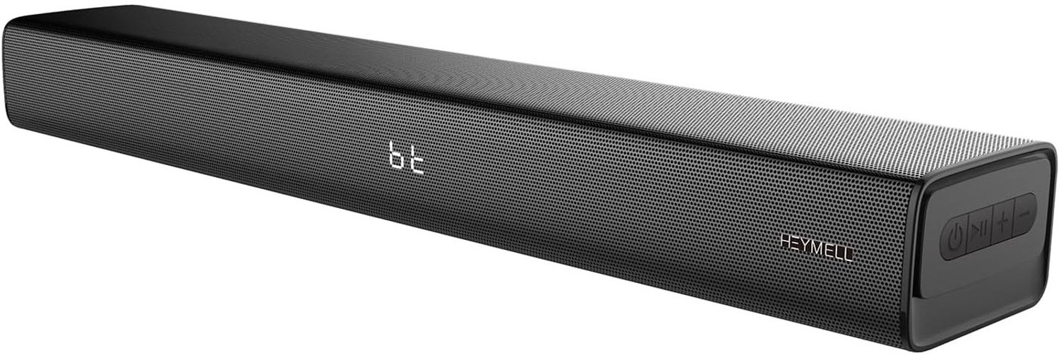 Soundbar - Zwart - 60 cm - 120 W met Geïntegreerde Subwoofer - Voor TV en PC