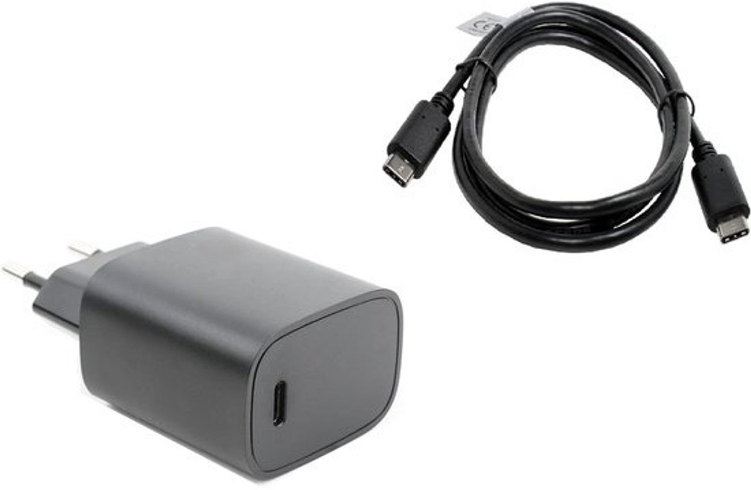 Oplader en kabel - Laadset - Apparaat opladen - USB-PD technologie - 1 meter - Zwart