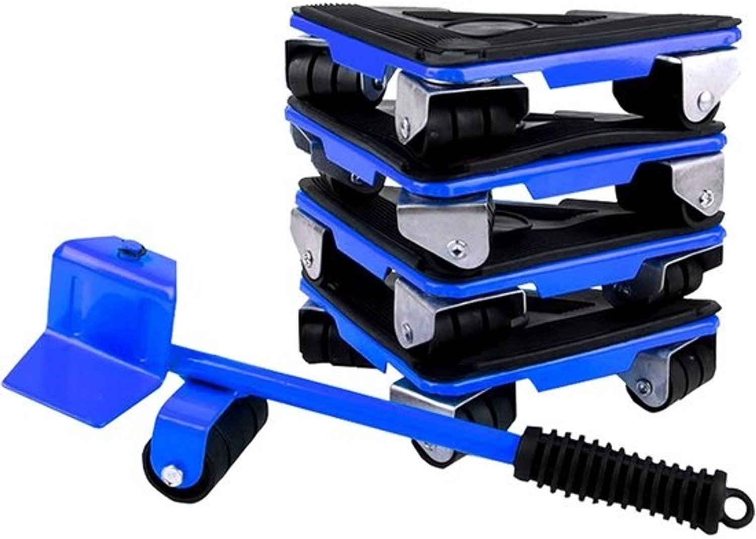 Meubellifter set - Verhuishulpmiddel - Zware spullen verplaatsen - 360 graden draaibaar - 500 kg draaglast - Blauw
