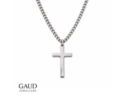 GAUD Zilveren Kruis Ketting – RVS Heren Ketting met Kruis Hanger – Minimalistisch & Waterproof – Verkleurt Niet GAUD Zilveren Kruis Ketting – RVS Heren Ketting met Kruis Hanger – Minimalistisch & Waterproof – Verkleurt Niet