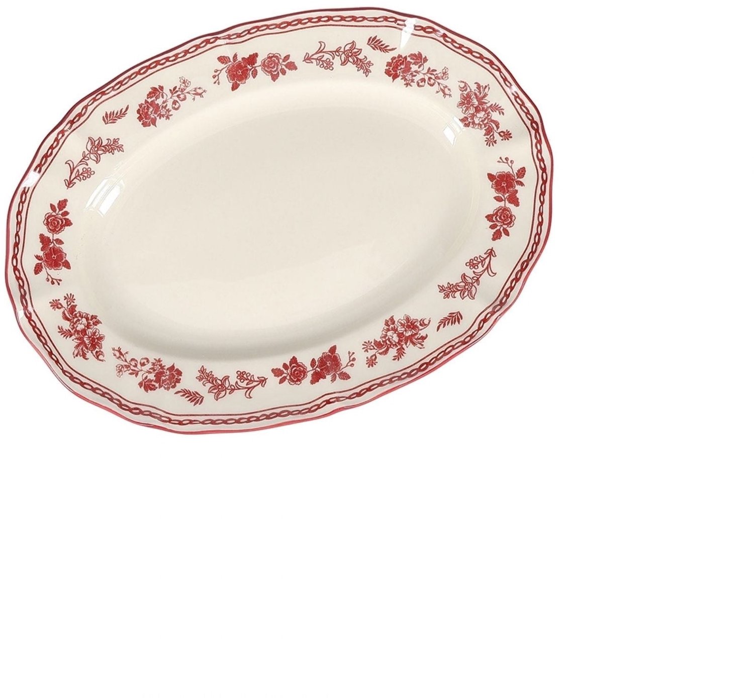 SP Collection - Serveerschaal 25,5x18cm ovaal burgundy Cyril - Schalen