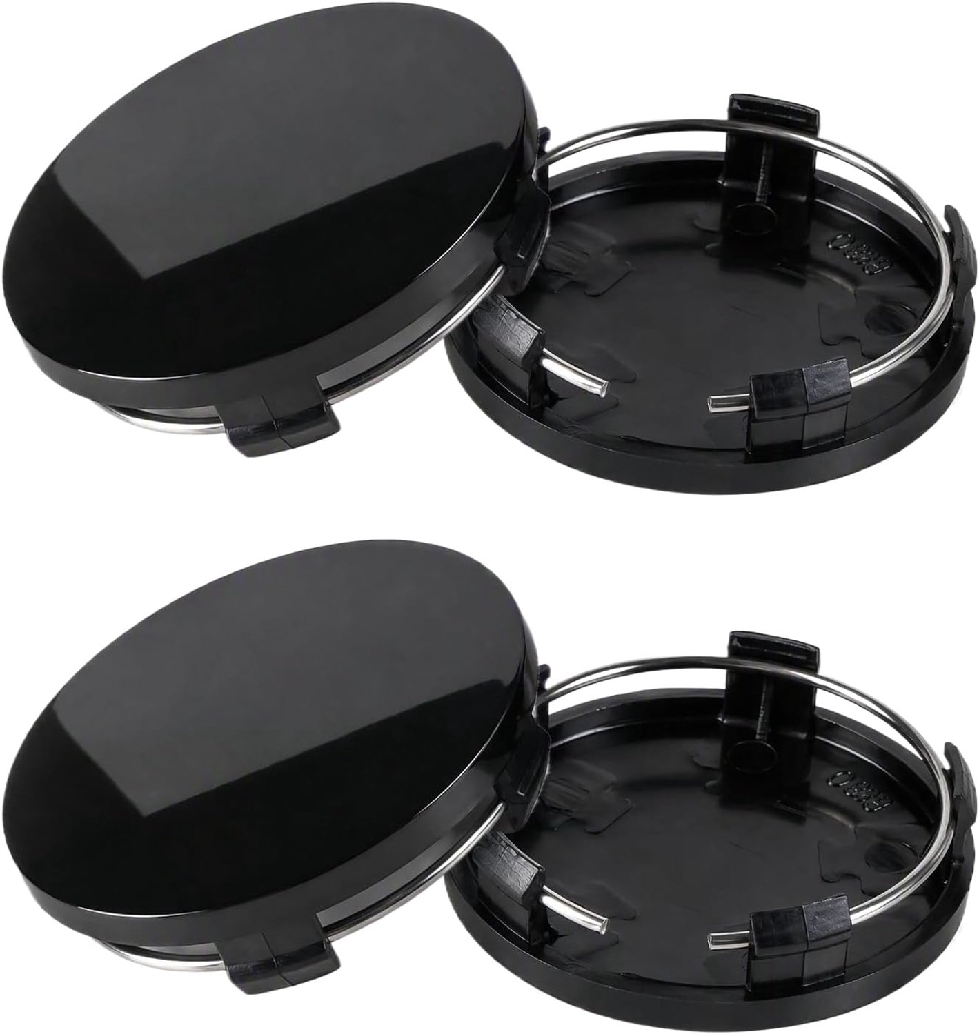 Naafdoppen 60 mm - universele ABS - zwart - professionele uitstraling - ShopVlot