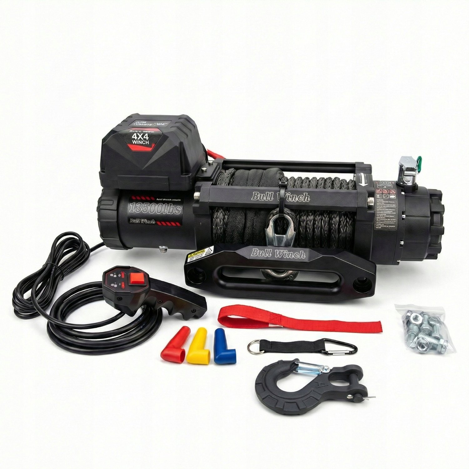 BullWinch Speed 13500lbs 12V Lier met Synthetisch Touw