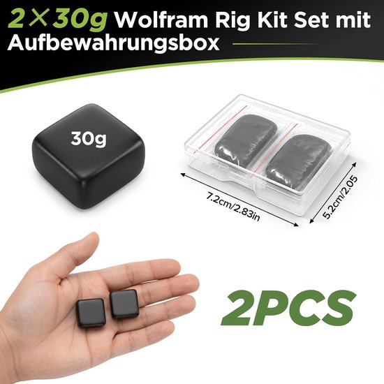 tungsten putty 2 x 30g - zwart kneedlood - kleverig - ideaal voor vissen - Homevero — afbeelding 5