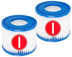 YanBan zwembadfilterpatroon compatibel met Best-way 58381 filterpomp, verpakking van 2 vervangende filters compatibel - ShopVlot