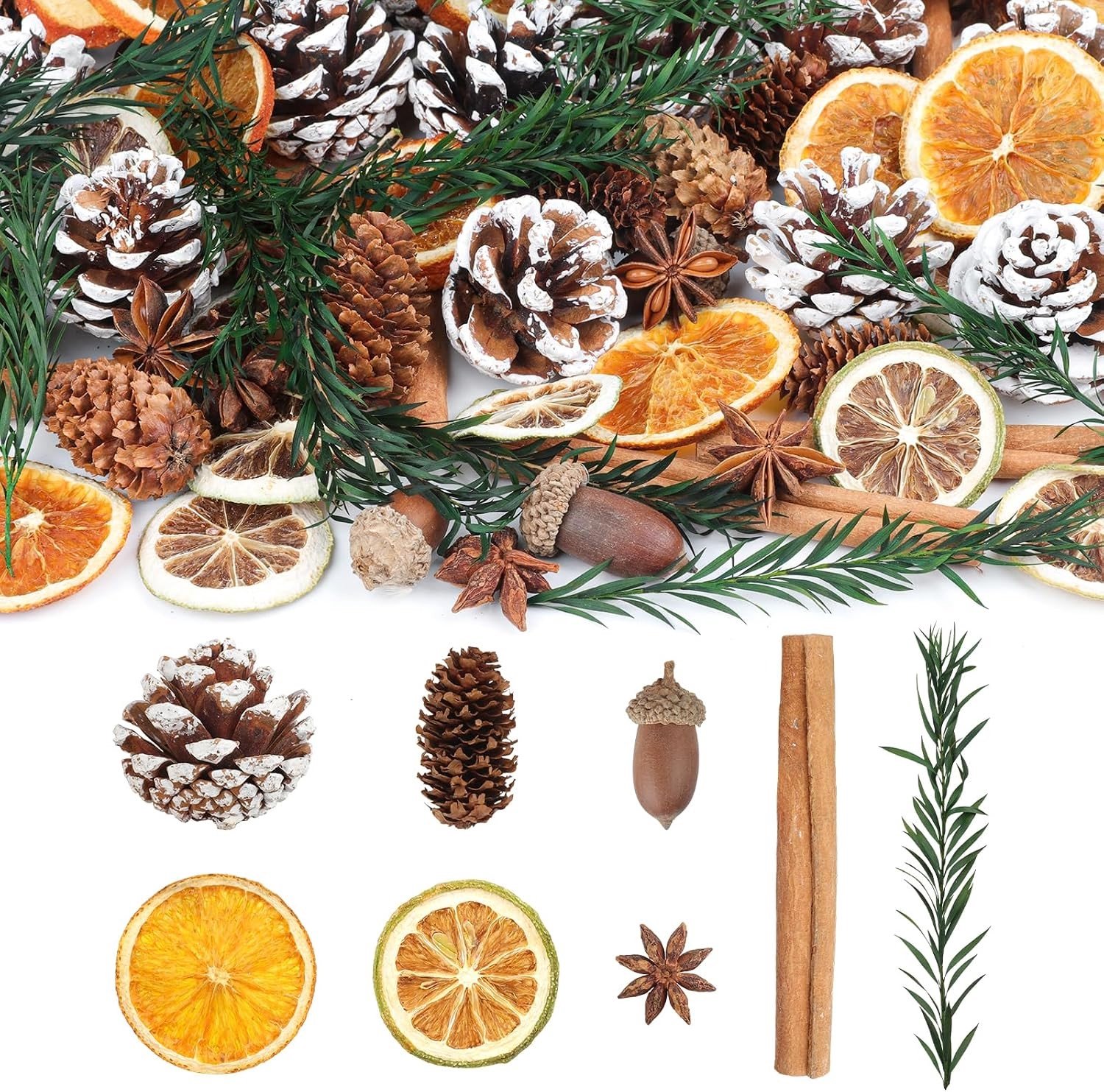 Kerst Potpourri Set - Natuurlijke Ingrediënten - Voor Decoratie en Ambachten