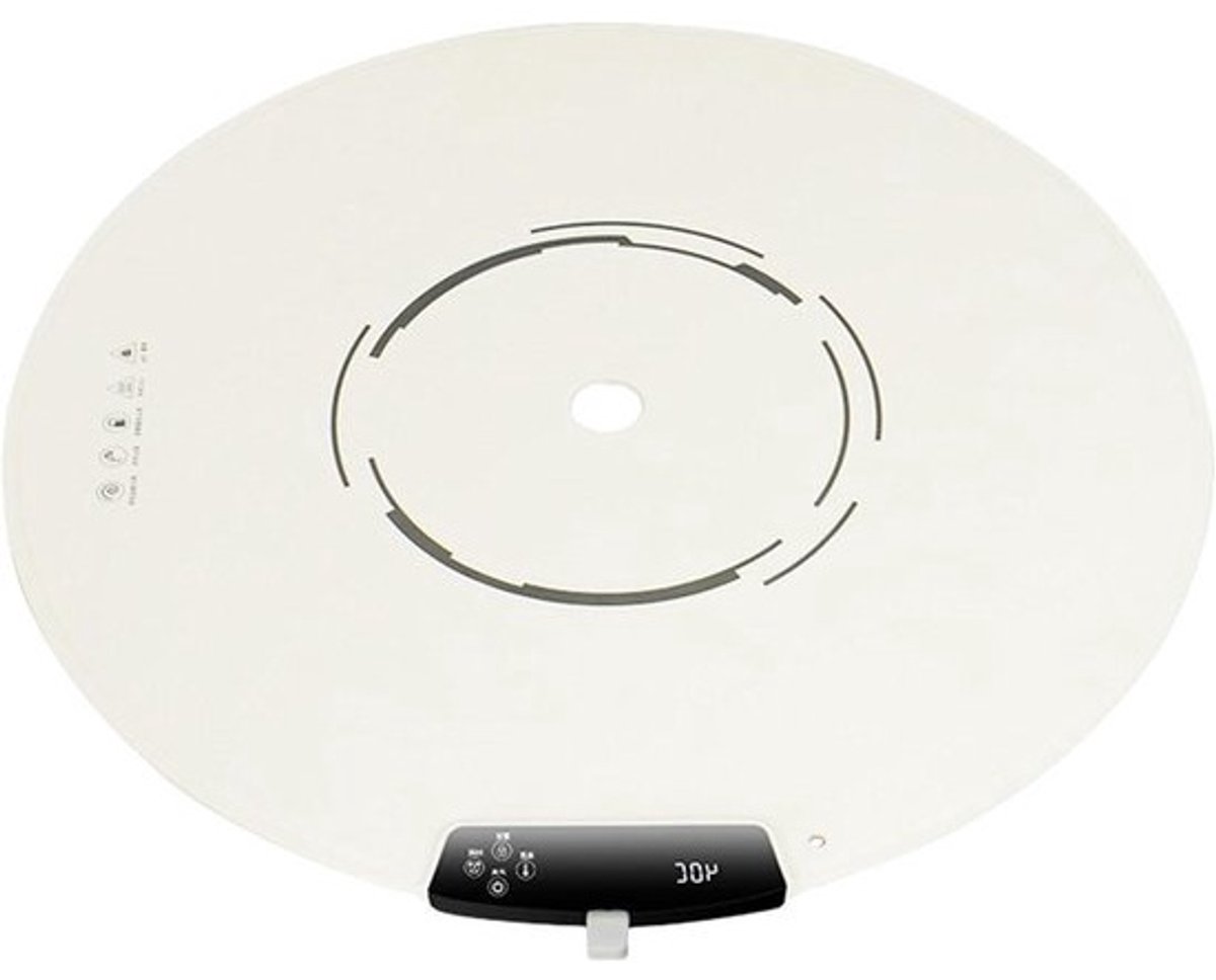 Elektrische Warmhoudplaat - Voedselverwarmermat Verwarmingstablet - Gerechten Warm Houden - Opvouwbaar en Draagbaar - 25.6 Inch Diameter - Wit