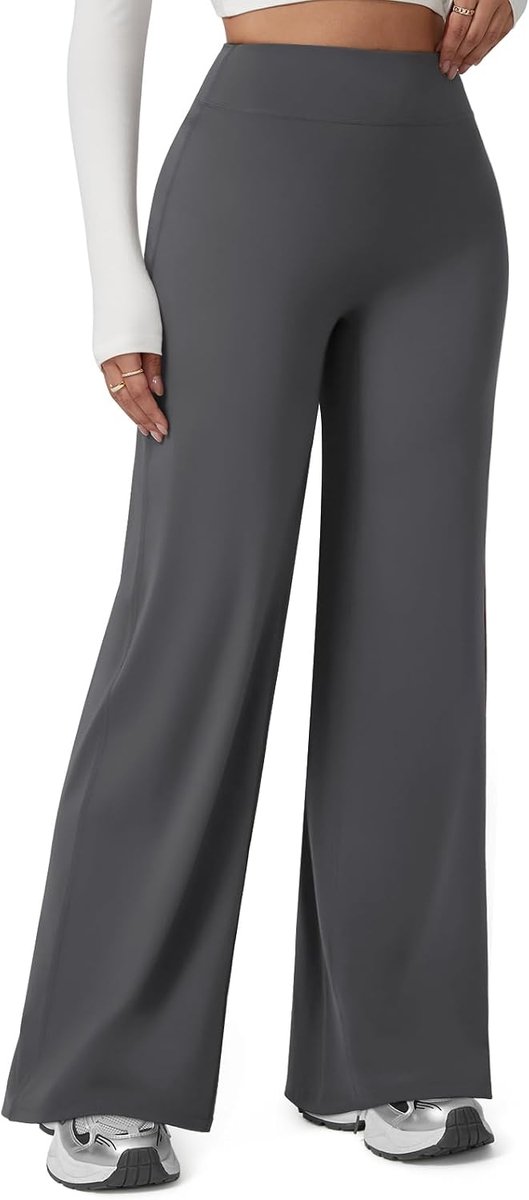 Sportbroek voor dames, lange naadloze yogabroek voor dames, lange stretch, gymbroek, hoge taille, yoga-kleding voor yoga, workout, fitness