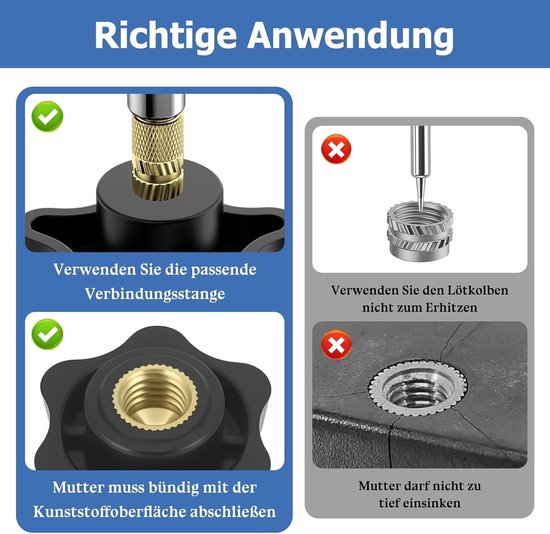 Draadverbinding Inserts en Lood Tips Set voor Precisie Solderen en Bevestigen — afbeelding 3