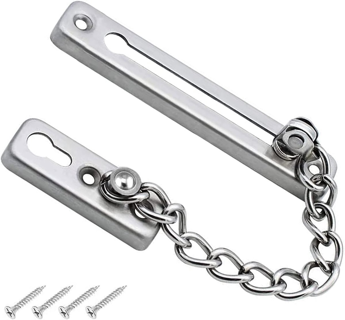 Deurveiligheidsketting, roestvrijstalen deurketting, deurvergrendelingsbeveiligingsketting, deurketting-veiligheidsslot voor huis, hotel, binnendeuren en ramen