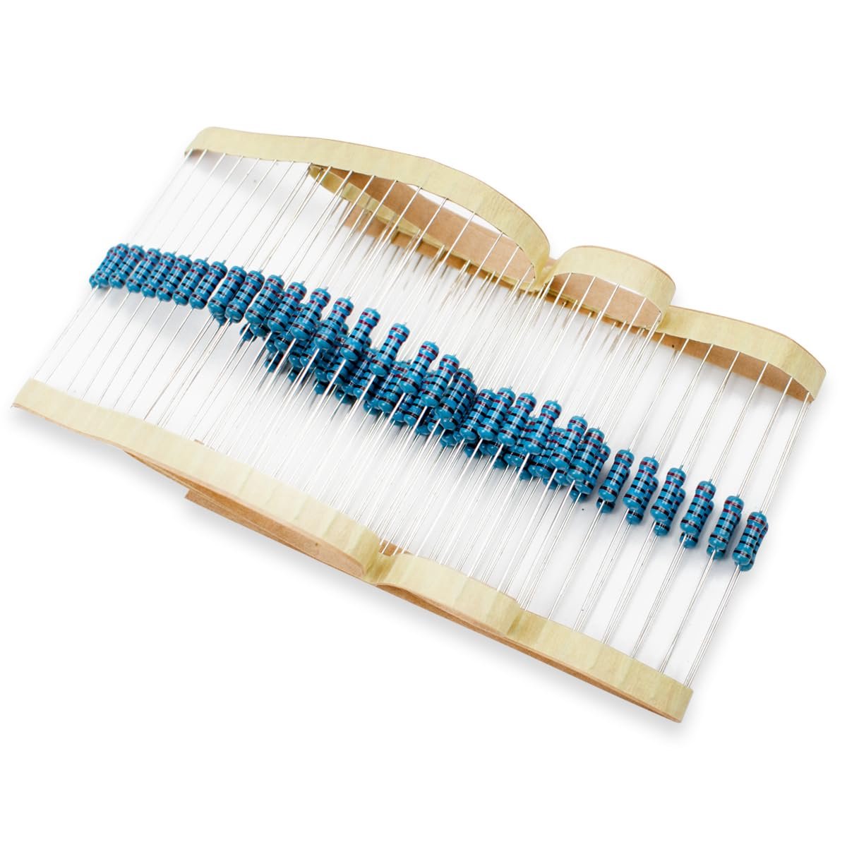 100 Pcs 1/2W 1% Tolerantie 220 Ohm Weerstand van de Metaalfilm voor DIY Project en Experimenten