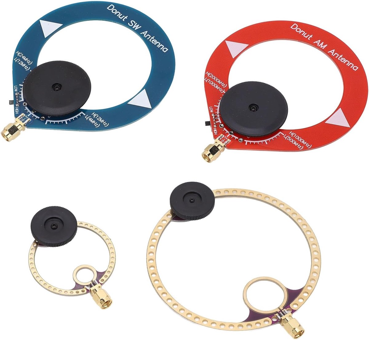 4 Stuks Mini Transceiver Antenne UHF VHF FM AM MW SW Draagbare Gesp Ring Antenne voor Walkie Talkie Radio Communicatie Apparatuur