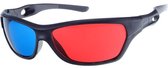 3D Bril - Anaglyph Bril - Films Kijken - Rood Blauw Lens - 15 cm - Zwart