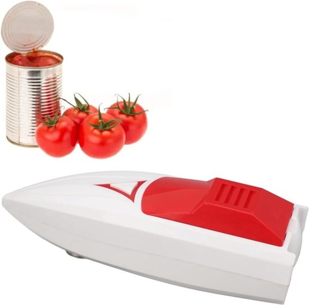 Elektrische Flesopener - Automatische Opener - Keuken Hulp - One Touch Bediening - Batterij Aangedreven - Wit Rood