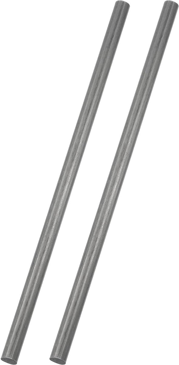 2 stuks stangen van koolstofvezel, 6 mm diameter, 153 mm lang, 1/4 x 6 inch, ronde stang, solide, mat, voor RC vliegtuig, auto's, model kite, vleugelbuis, quadcopter, arm, doe-het-zelf