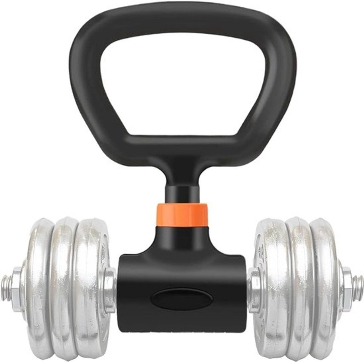 Kettlebell Handvat - Halter Adapter - Thuis Krachttraining - Snelle Gewichtswissel - 30 cm - Zwart