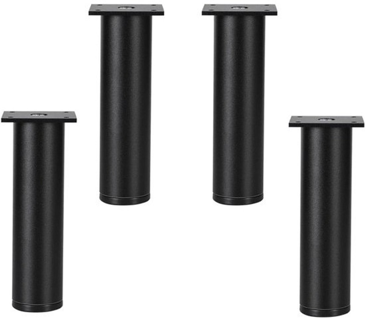 Metalen tafelpoten - Meubelsteunen set - Meubels verhogen - Verstelbare hoogte - Set van 4 - Zilver
