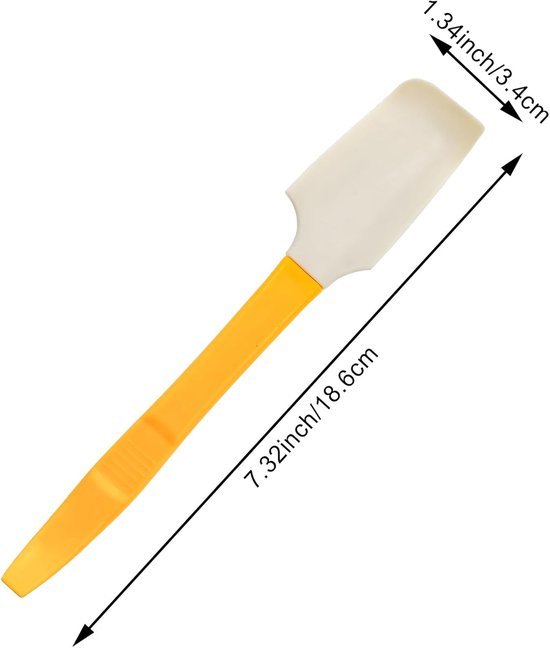 4 PACK 3-in-1 siliconen blikspatel, siliconen jamverspreider met blikopener, spatel multifunctionele applicator, keuken siliconen spatel om te koken, vaatwasmachinebestendige rubberen spatel voor het — afbeelding 2
