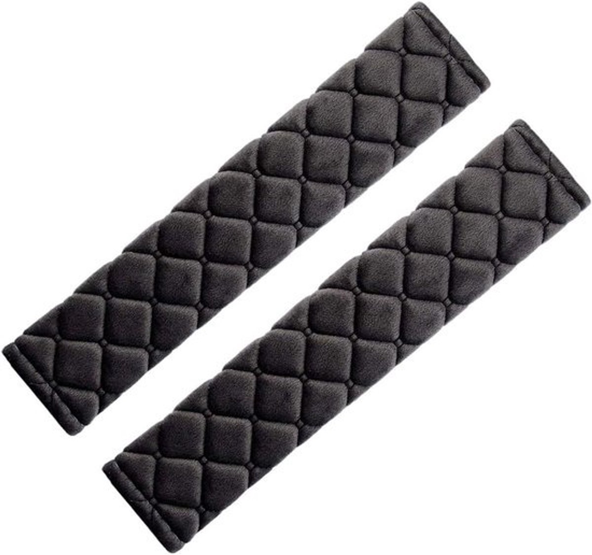 Gordelbeschermers - Gordelkussens - Comfortabel Rijden - Zachte Vulling - 2 Stuks - Zwart