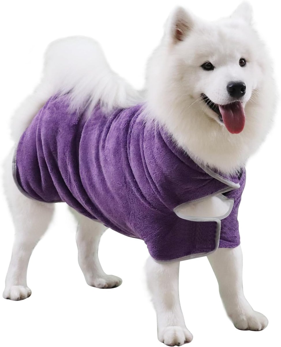 Hond handdoek, hond badjas huisdier verzorging handdoek drogen jas gewaden voor na bad collectie absorberende microfiber handdoeken hond badhanddoeken voor het drogen van honden klein medium