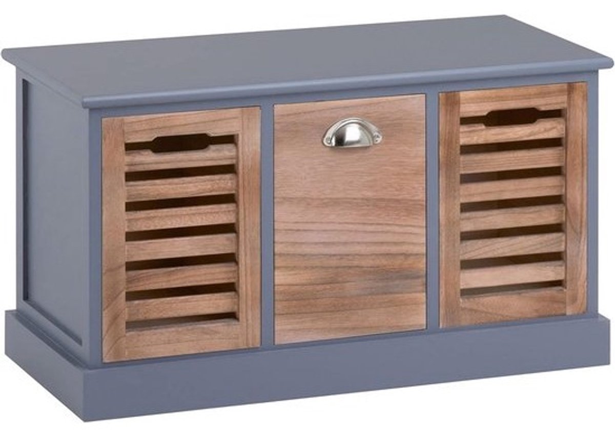 Zitbank in vintage look met 3 laden en opbergruimte