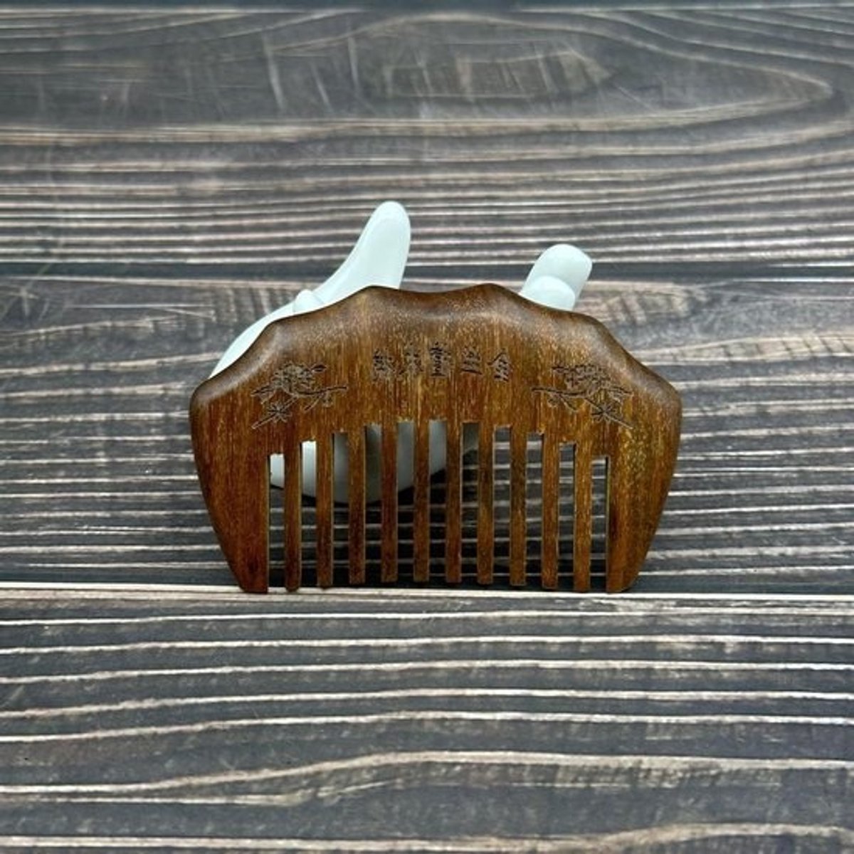 Houten Kam - Walnoot Hout - Haar Verzorgen - Anti-statisch - 9 cm - Natuurlijk