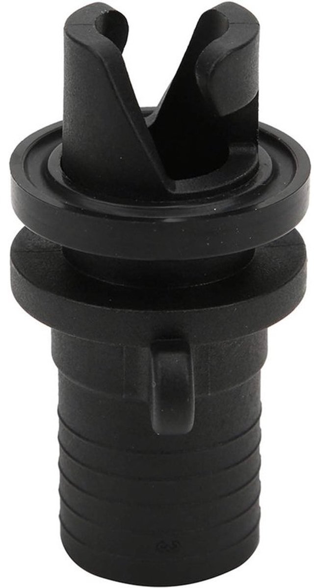 Luchtventiel Adapter - Bootventiel Kajakventiel - Opblaasbare Boten - Duurzaam Rubber - 2 Stuks - Zwart