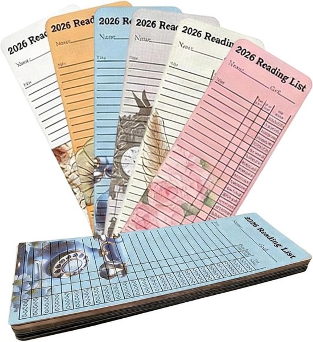 Bladwijzers Boekenplank - Boekenleggers Kaarten - Leesplanning Bijhouden - Persoonlijke Bibliotheek Organiseren - 60 stuks - Uniek