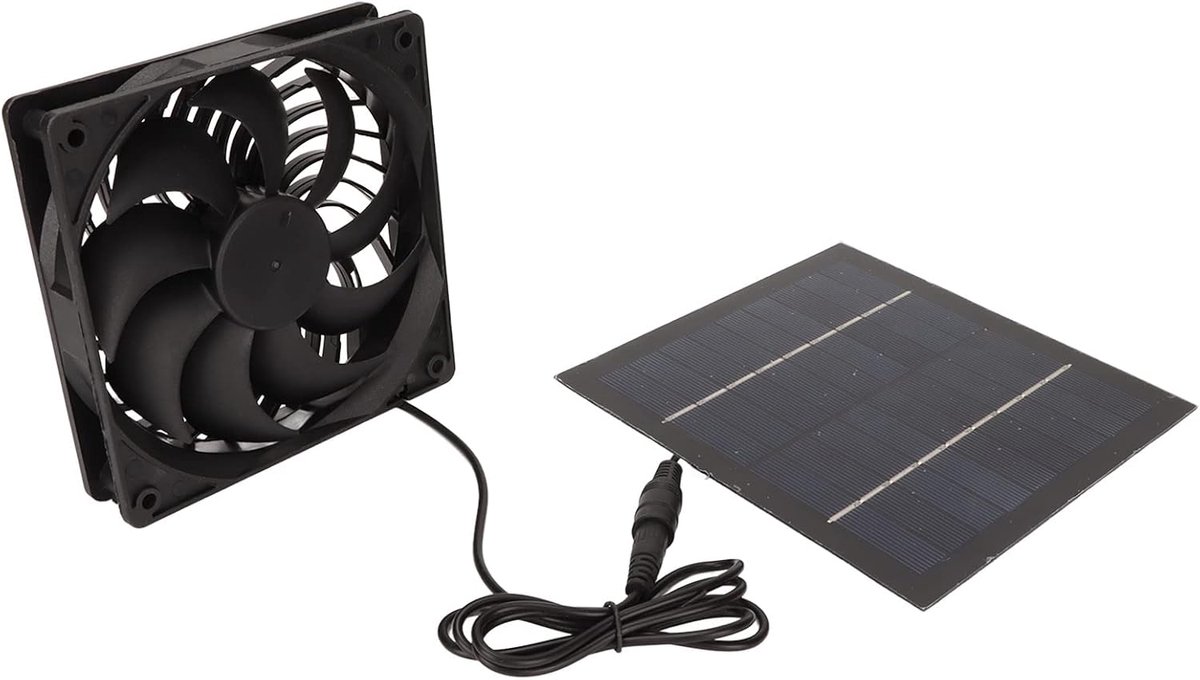 5W Zonnepaneel Fan Tree Kit Fotovoltaïsche Huisdier Huis Kipkennel Kippenhok voor Compacte Ventilatie Zonnepanelen