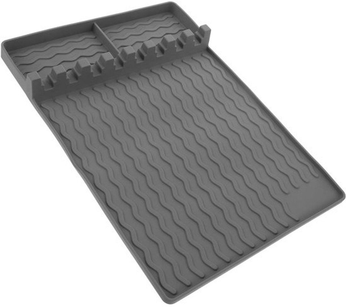 Grillmat - Keukenmat - Barbecue Organisatie - Hittebestendig Siliconen - 41 x 29 cm - Grijs