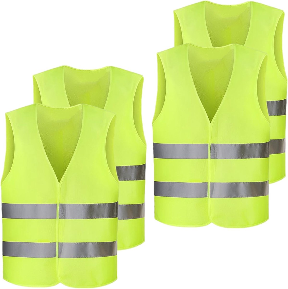 Veiligheidsvest voor de auto, 360° reflecterend vest, wasbaar, veiligheidsvest, voor fietsers, bestuurders, politie, arbeiders, universele maat