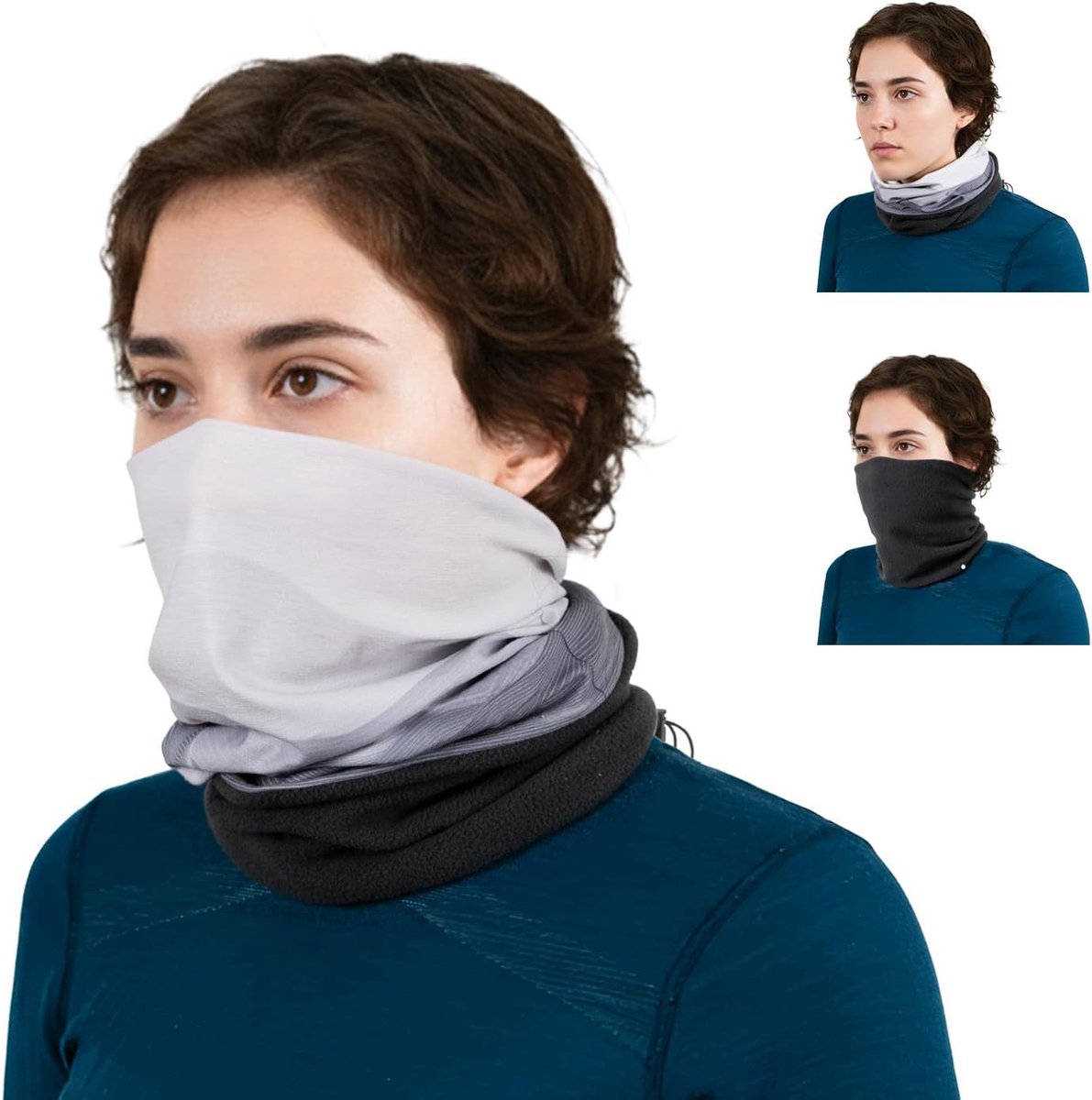 pasvorm Winter Buff Gaiter, Ski Mask- Ademend gezichtsmasker voor koud weer activiteiten
