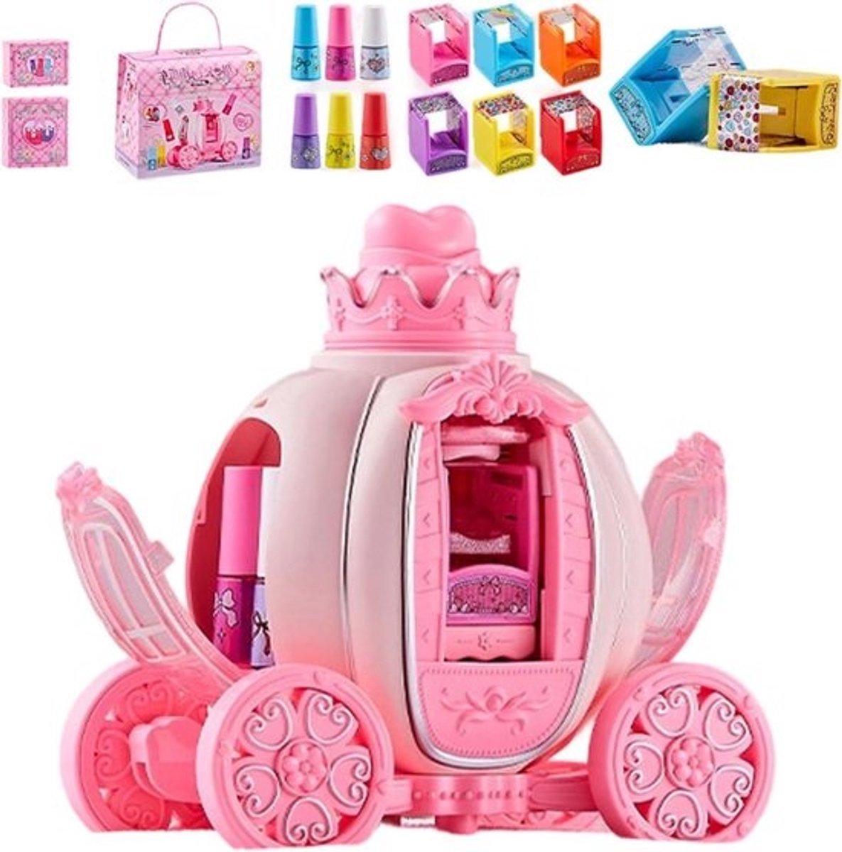 Kinder Nagelset - Kinderspeelgoed Nagels - Creatief Spelen - Makkelijk Schoon te Maken - 21 x 19 x 12 cm