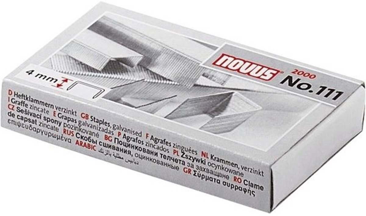 Tacker nietjes Type 111 - 2000 Stuks - Gegalvaniseerd Staal