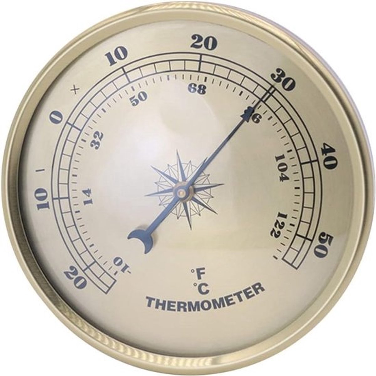 Analoge Binnen en Buiten Thermometer en Hygrometer met Klokfunctie