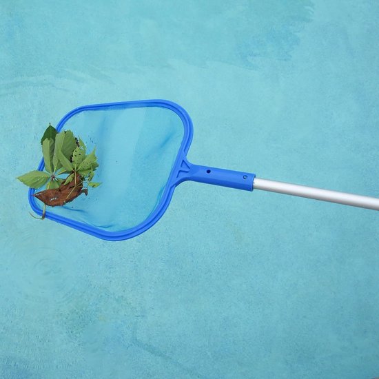 Zwembadschepnet met telescoopstang, verstelbaar, reinigingsnet voor zwembad, vijver, aquarium, bladeren en vuil verwijderen — afbeelding 2