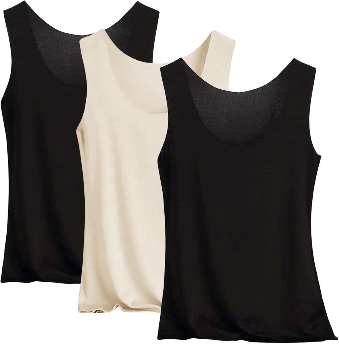 Tanktop voor dames, chique en elegant, kort, Debardeaur sport, dames, ademend, comfortabel hemdje, ijszijde, bandjes, basic, voor buiten, ademend, comfortabele tops